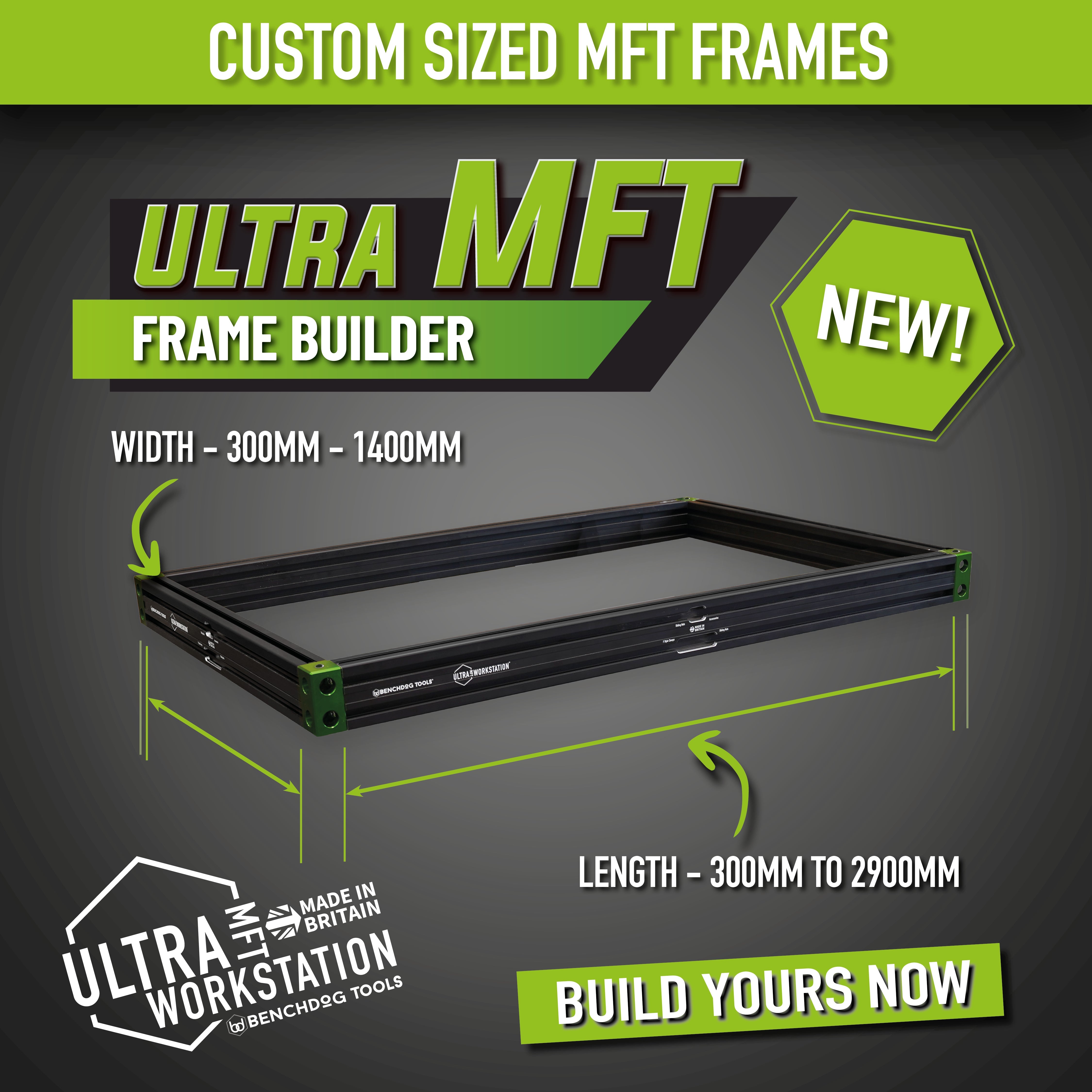Custom Ultra Frame Builder for MFT Tops – Benchdog Tools