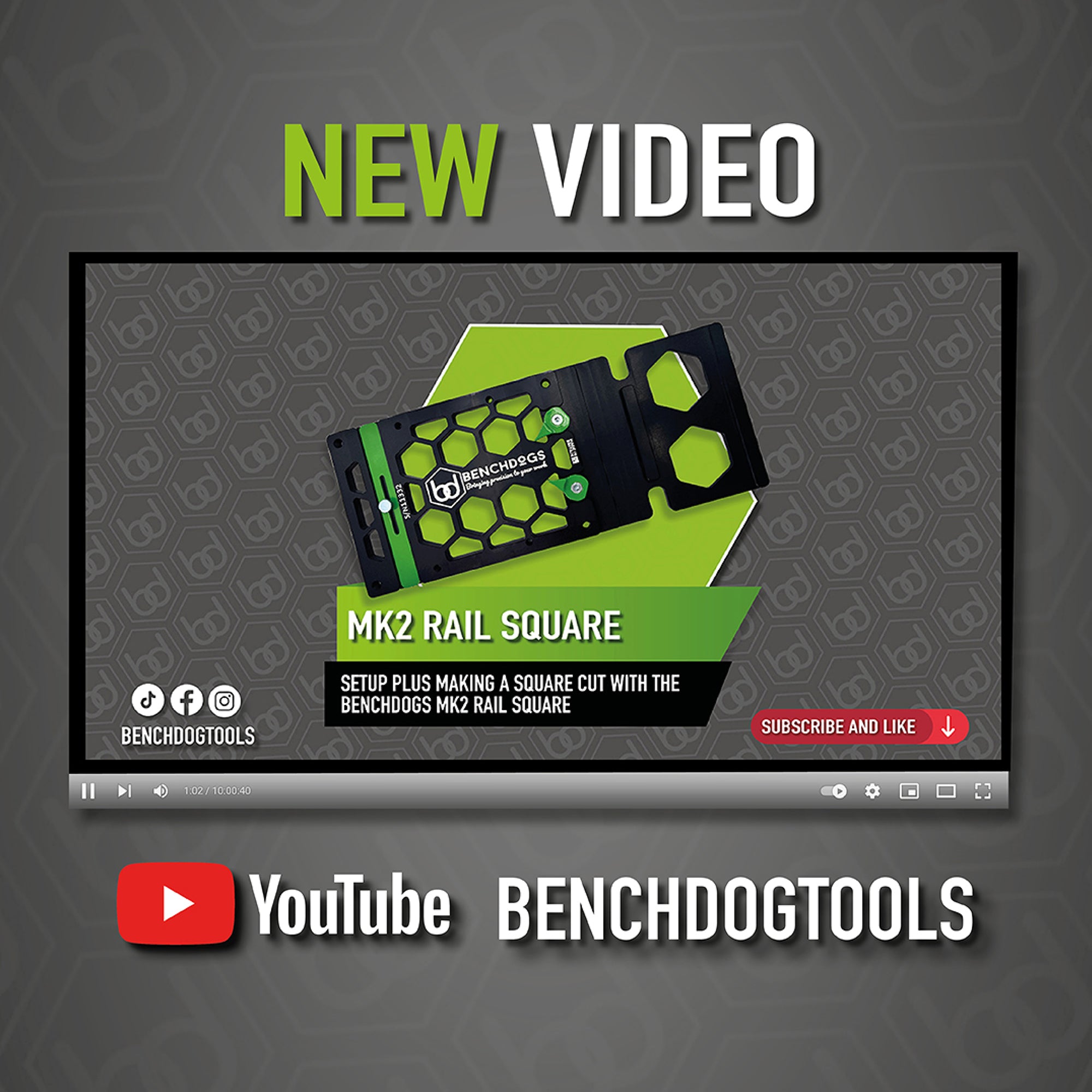 Mk2 Rail Square  - how to set up and make a precise square cut