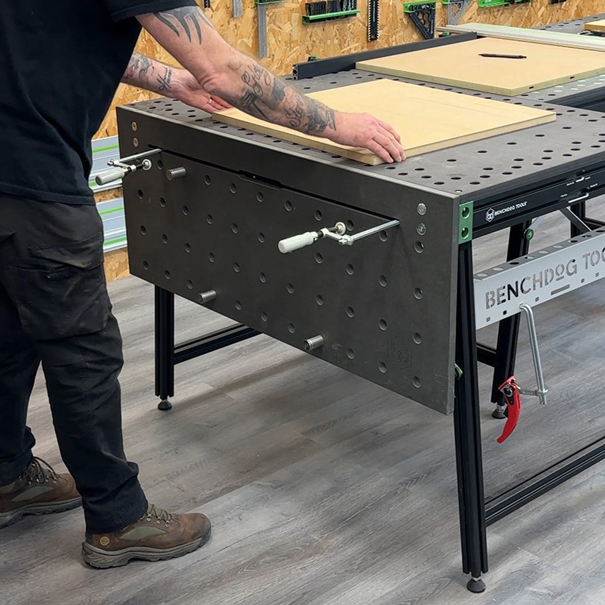 Vertical MFT Workstation Extension - Black Fibralux MR – Benchdog Tools