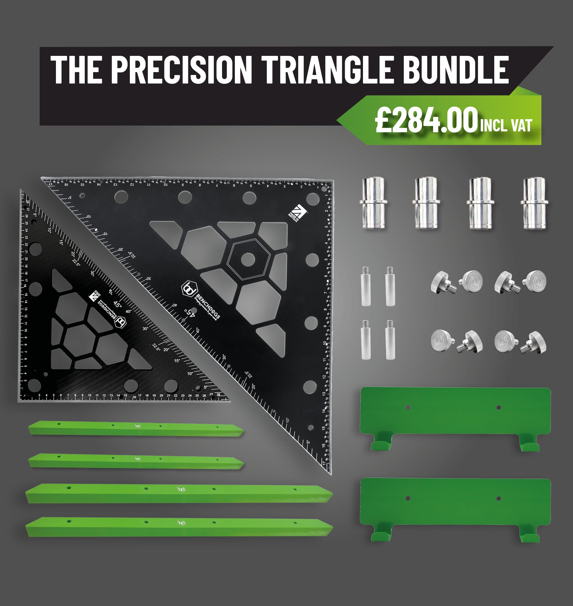 Triangle Precision File The Precision Triangle Bundle - Metric or Dual – Benchdog Tools