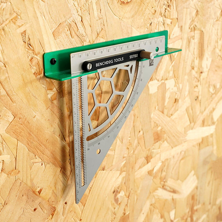 Benchdogs Stainless Steel Bevel Square Wallmount Lifestyle 1