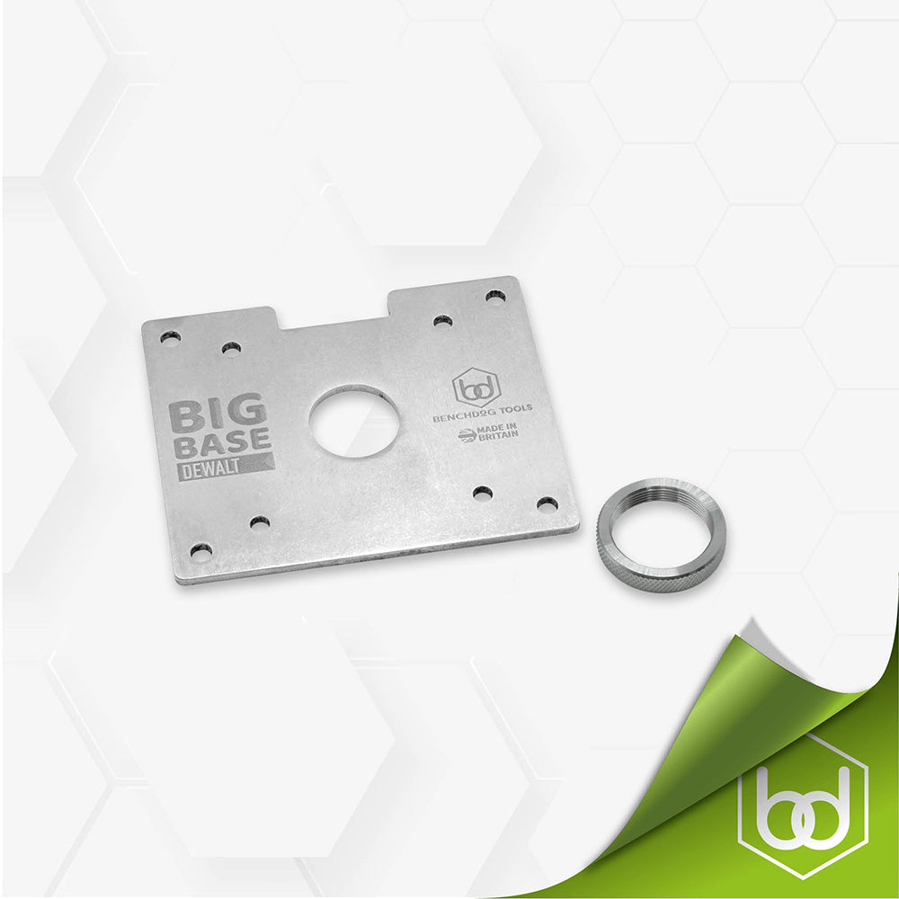 Router Big Base - Stainless Steel Guide Bush Plate