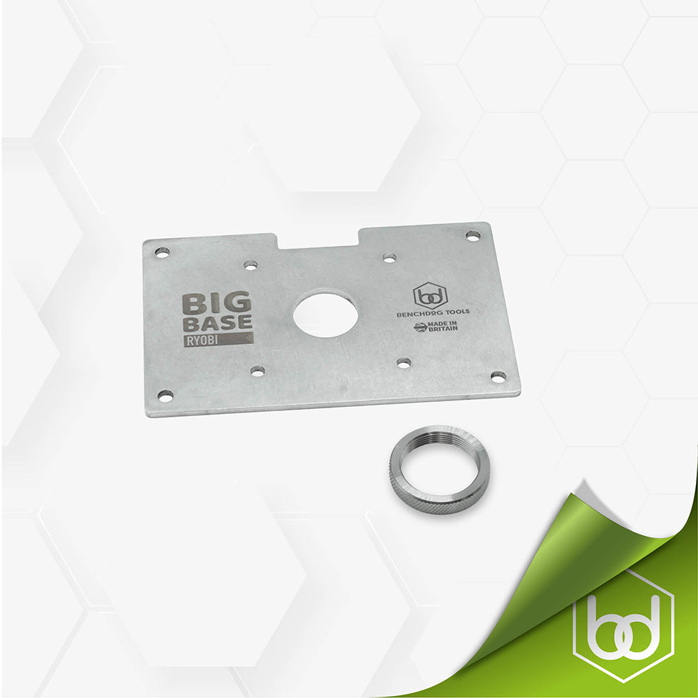 Router Big Base - Stainless Steel Guide Bush Plate – Benchdog Tools