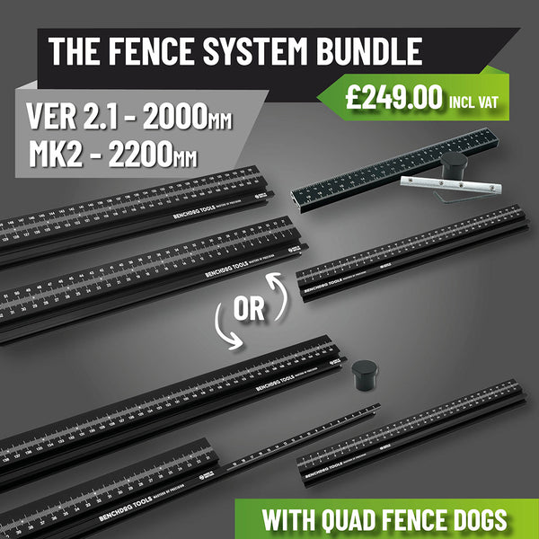 The Fence System Bundle (2200mm MK2 or 2000mm Ver 2.1) - With Quad Fence Dogs