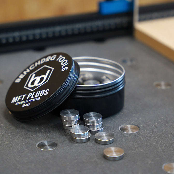 MFT Plugs® - Magnetic Stainless Steel for 20mm MFT Holes – Benchdog Tools