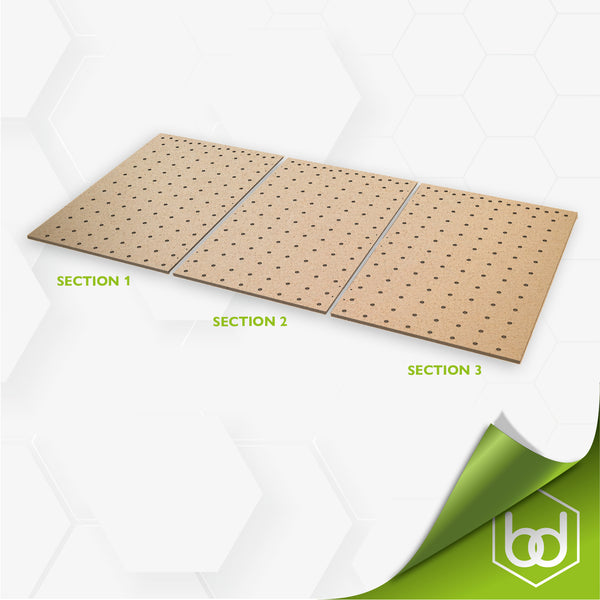 2400 x 1100mm MFT Top - Medite MR MDF - 3 SECTIONS - SHIPPABLE