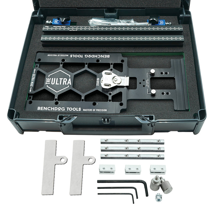 Tanos Rails MK3 ULTRA Rail Square® & Repeat Stop Systainer – Benchdog Tools