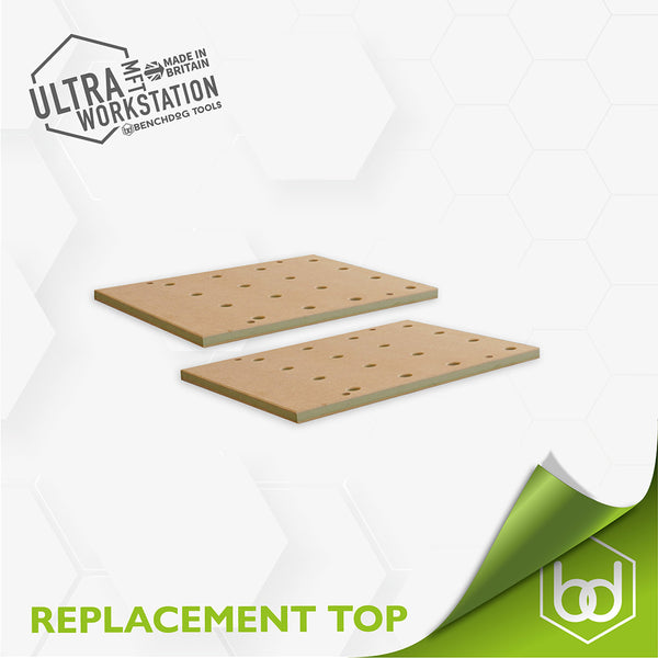 Ultra MFT Workstation Out-Rigger Replacement Top (Pair) - Medite