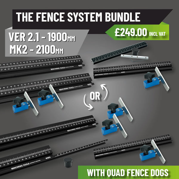 The Fence System Bundle (2100mm MK2 or 1900mm Ver 2.1) - With Quad Fence Dogs