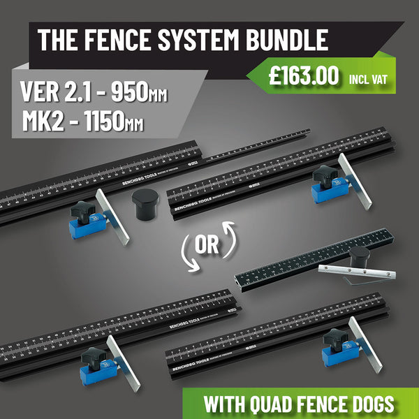 The Fence System Bundle - 1150mm MK2 or 950mm Ver 2.1) - With Quad Fence Dogs