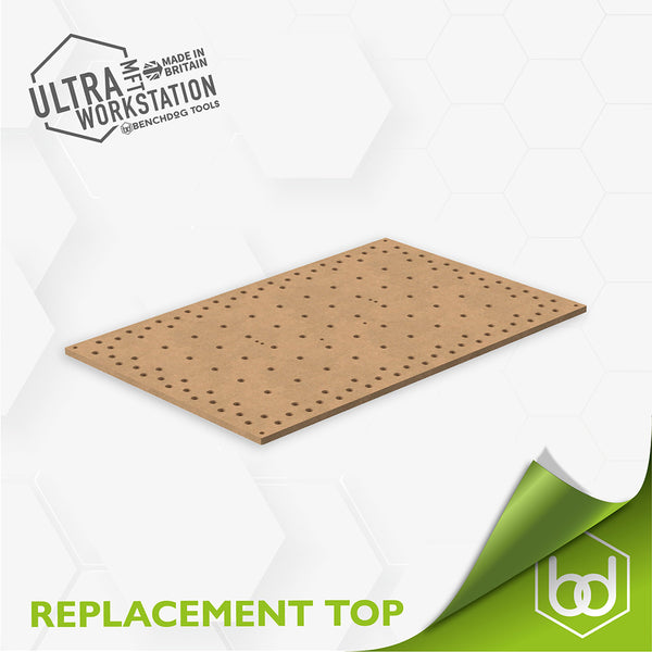 ULTRA MFT Workstation Replacement Top - Medite MR MDF