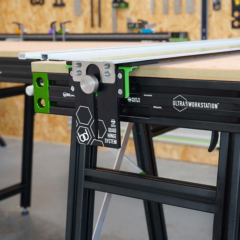 ULTRA MFT Workstation Out-Riggers Black Fibralux MR (PAIR - NO LEGS ...